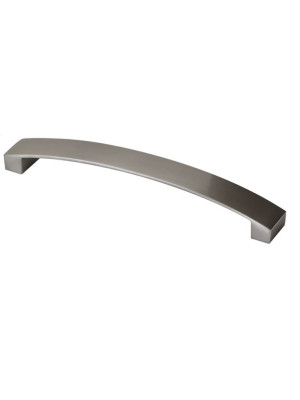Brushed Nickel Contemporary Bow Handle